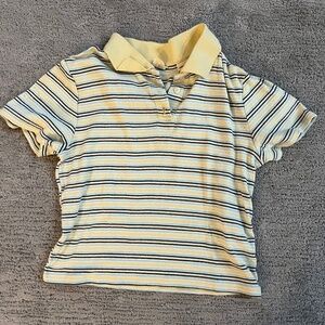 striped collar top